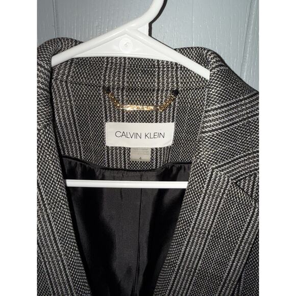 Calvin Klein Women’s Plaid Suit Jacket Blazer - Size 4 - NWT - Picture 5 of 13